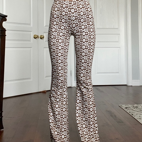 XXS regular Hollister high waist flare print pants - Picture 2 of 7